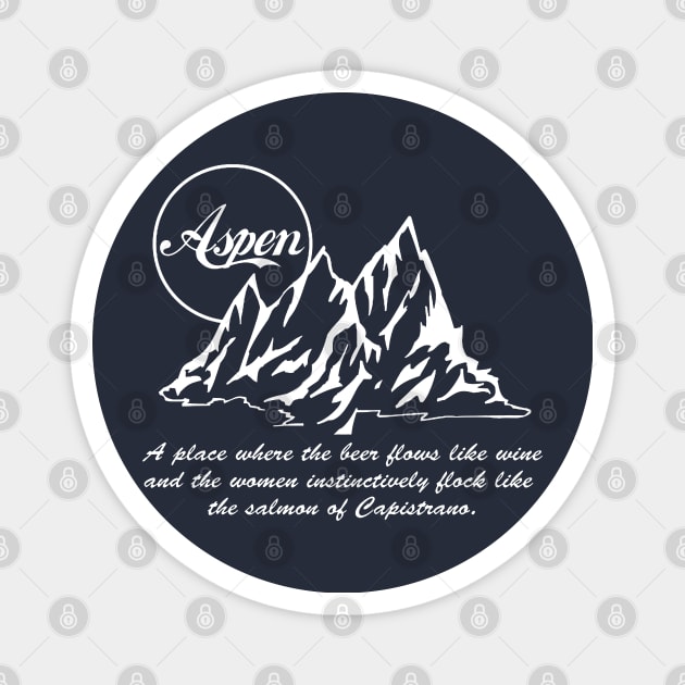 Aspen Wine Magnet by kamskir